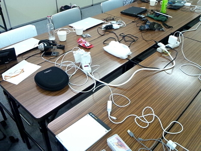 初日夜の様子